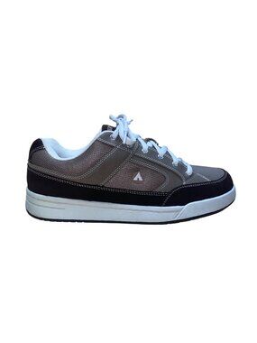 Airwalk Men’s Brown & Gray Leather Lace-Up Casual Skate Sneakers Size 11